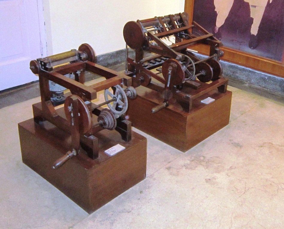 Mini charkha display at the residence